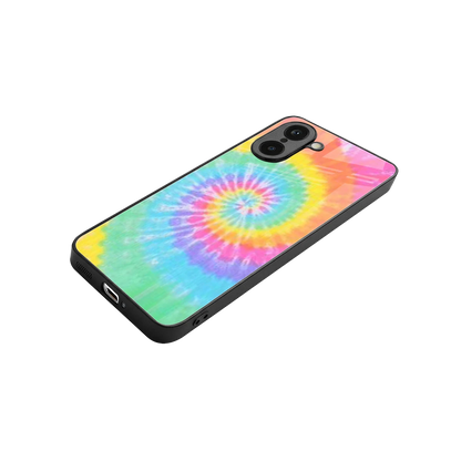 Rainbow stylish phone case for oneplus nord ce5 5g | glossy glass and slim fit
