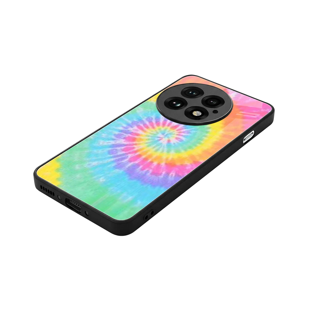 Rainbow stylish phone case for oneplus 13 | glossy glass and slim fit