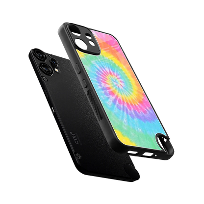 Rainbow sleek cmf nothing phone 2 pro cover with tempered glass back and TPU edges