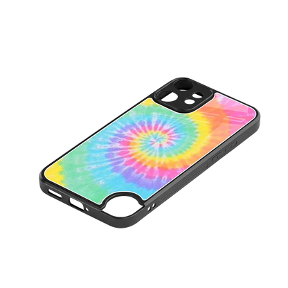 Rainbow stylish phone case for cmf nothing phone 2 pro | glossy glass and slim fit