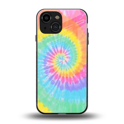 Rainbow back phone cover | glass case for iphone 13 mini