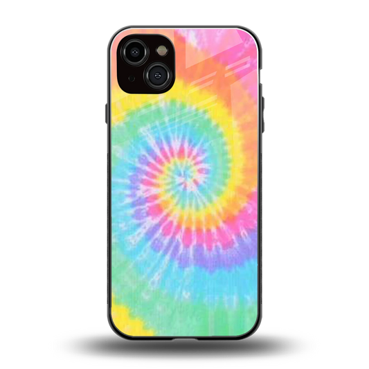 Rainbow back phone cover | glass case for iphone 14 plus