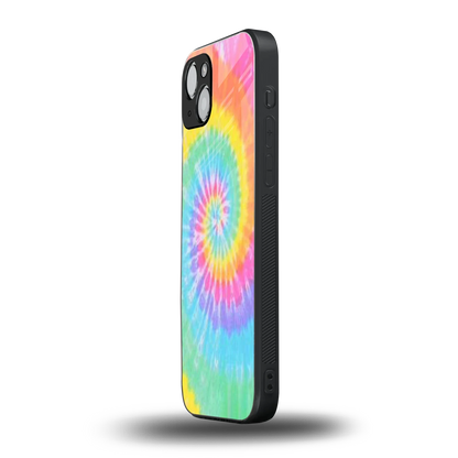 Rainbow iphone 14 plus mobile cover | shockproof glass phone case