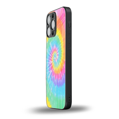 Rainbow iphone 15 pro max mobile cover | shockproof glass phone case