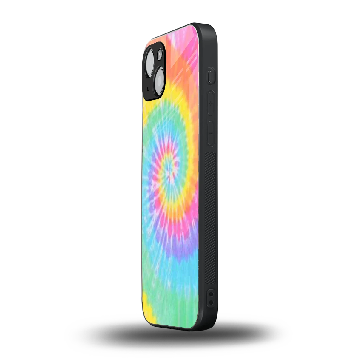 Rainbow iphone 15 mobile cover | shockproof glass phone case