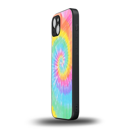 Rainbow iphone 15 mobile cover | shockproof glass phone case