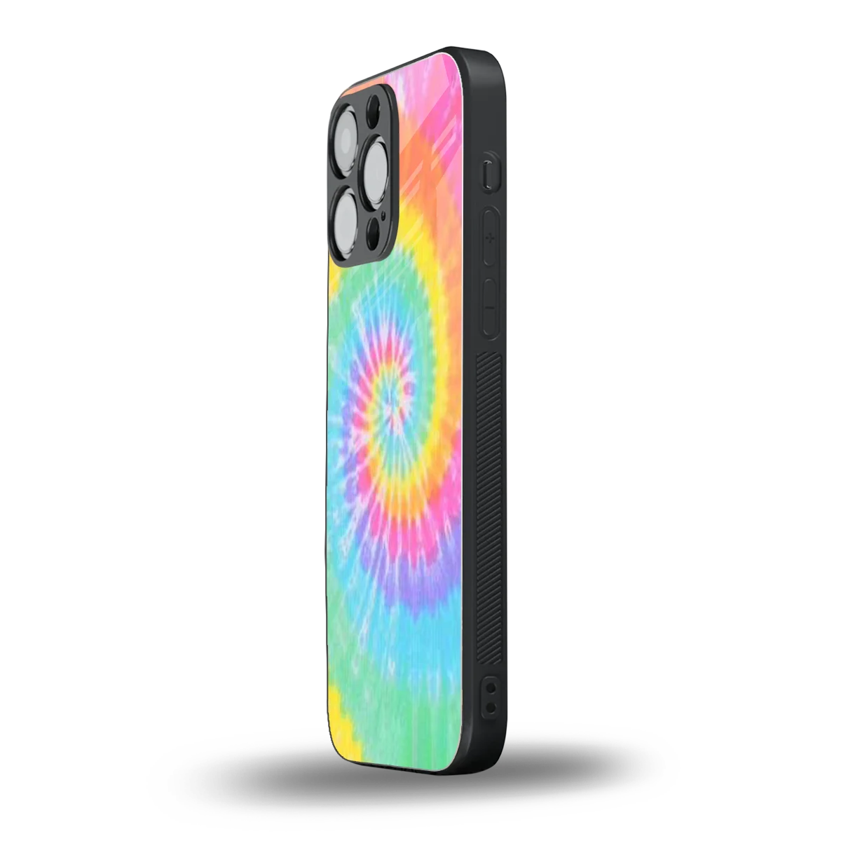 Rainbow iphone 16 pro max mobile cover | shockproof glass phone case