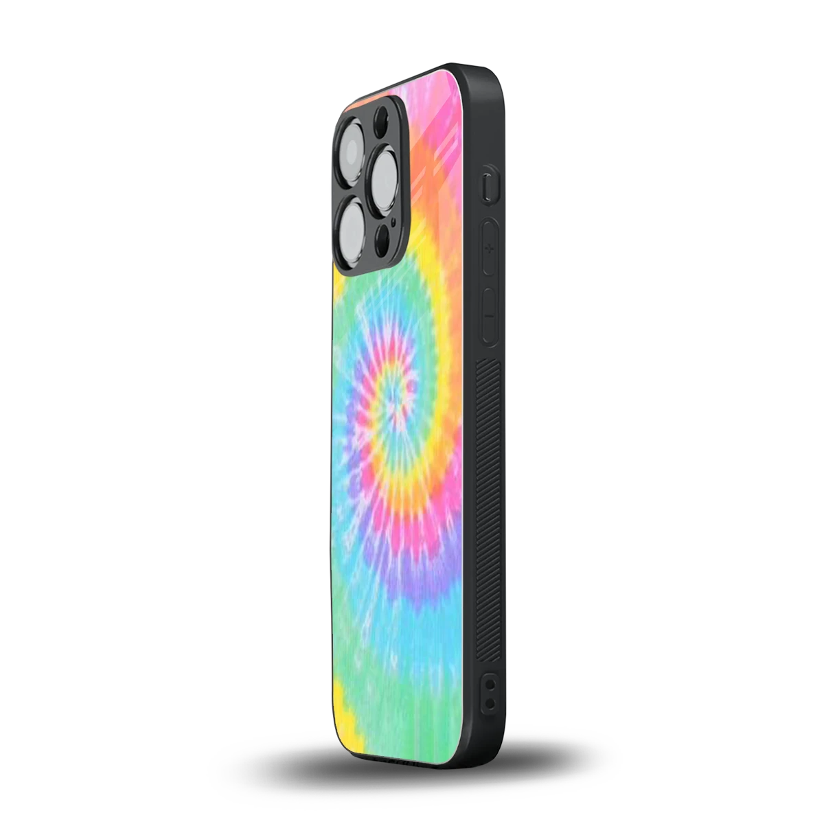 Rainbow iphone 16 pro mobile cover | shockproof glass phone case