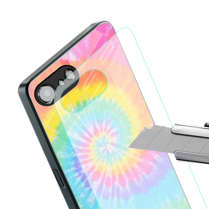 Rainbow stylish phone case for iphone 16e | glossy glass and slim fit