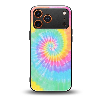 Rainbow back phone cover | glass case for iphone 17 pro
