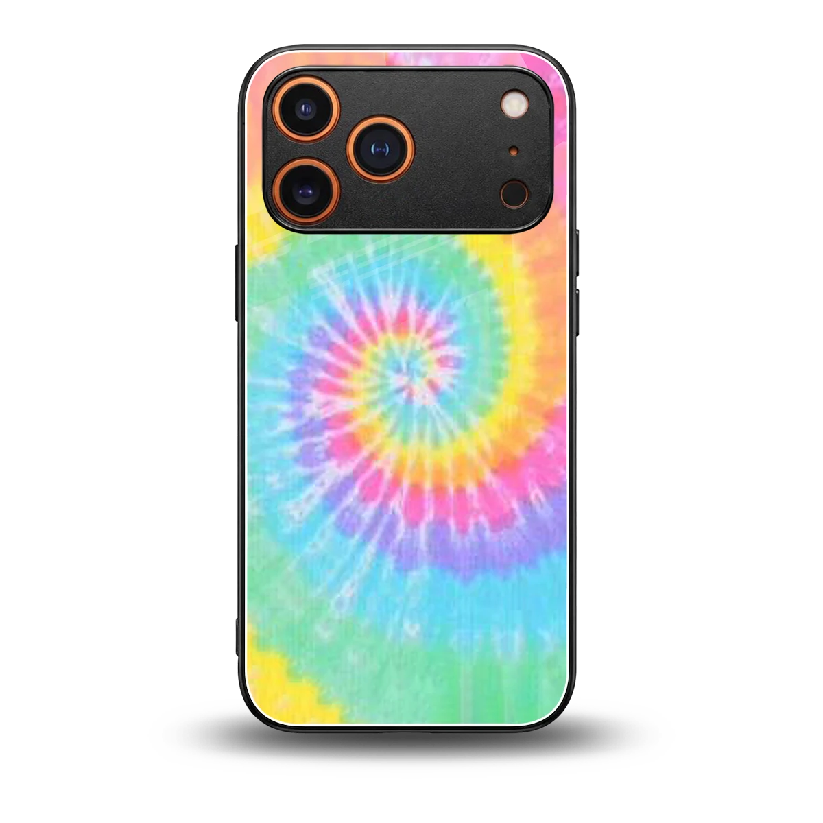 Rainbow back phone cover | glass case for iphone 17 pro max