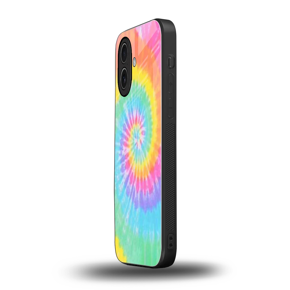 Rainbow iphone 17 mobile cover | shockproof glass phone case