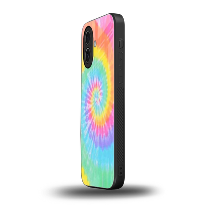 Rainbow iphone 17 mobile cover | shockproof glass phone case
