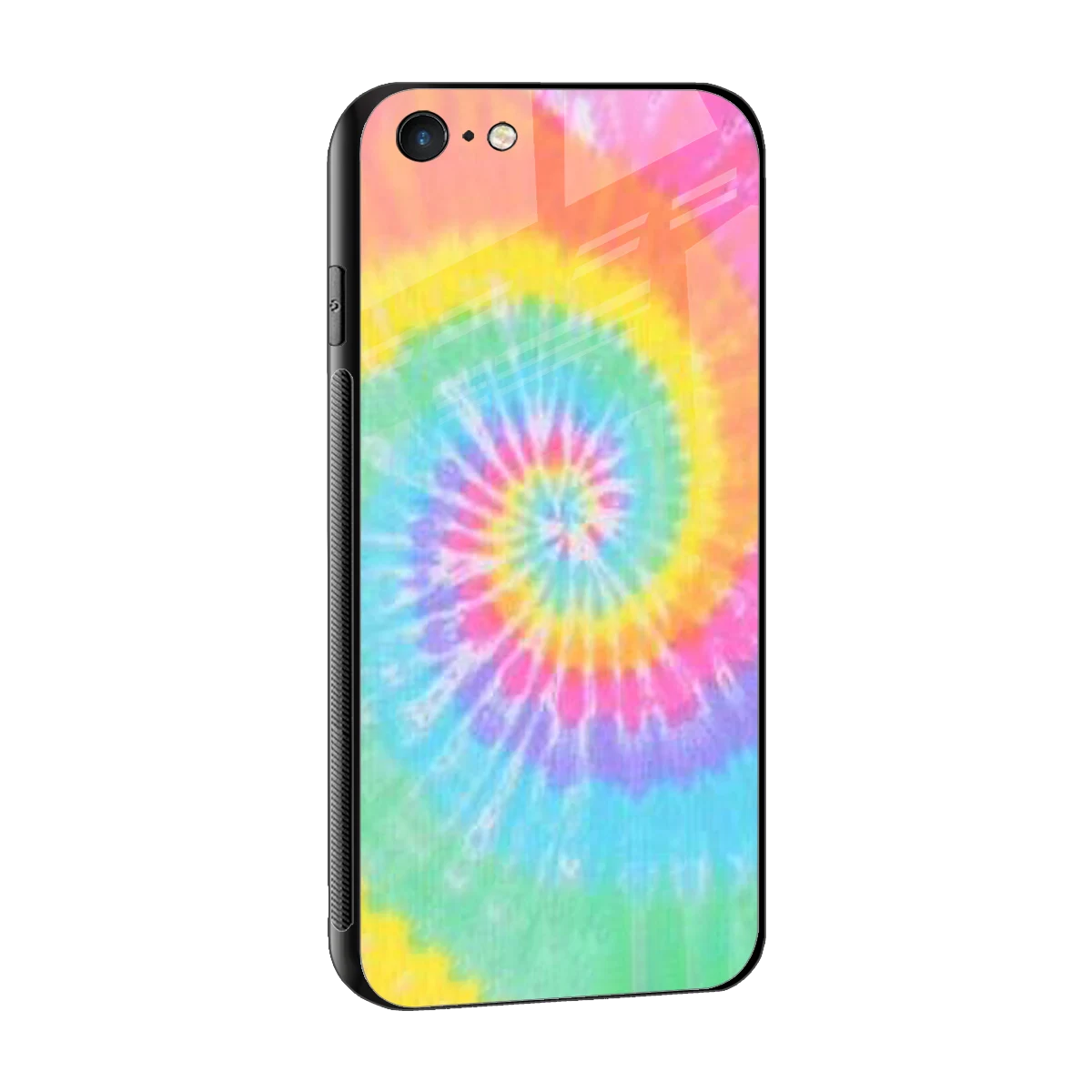 Rainbow sleek iphone 6s plus cover with tempered glass back and TPU edges