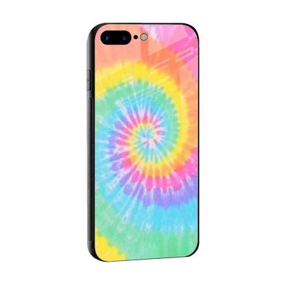 Rainbow sleek iphone 8 plus cover with tempered glass back and TPU edges