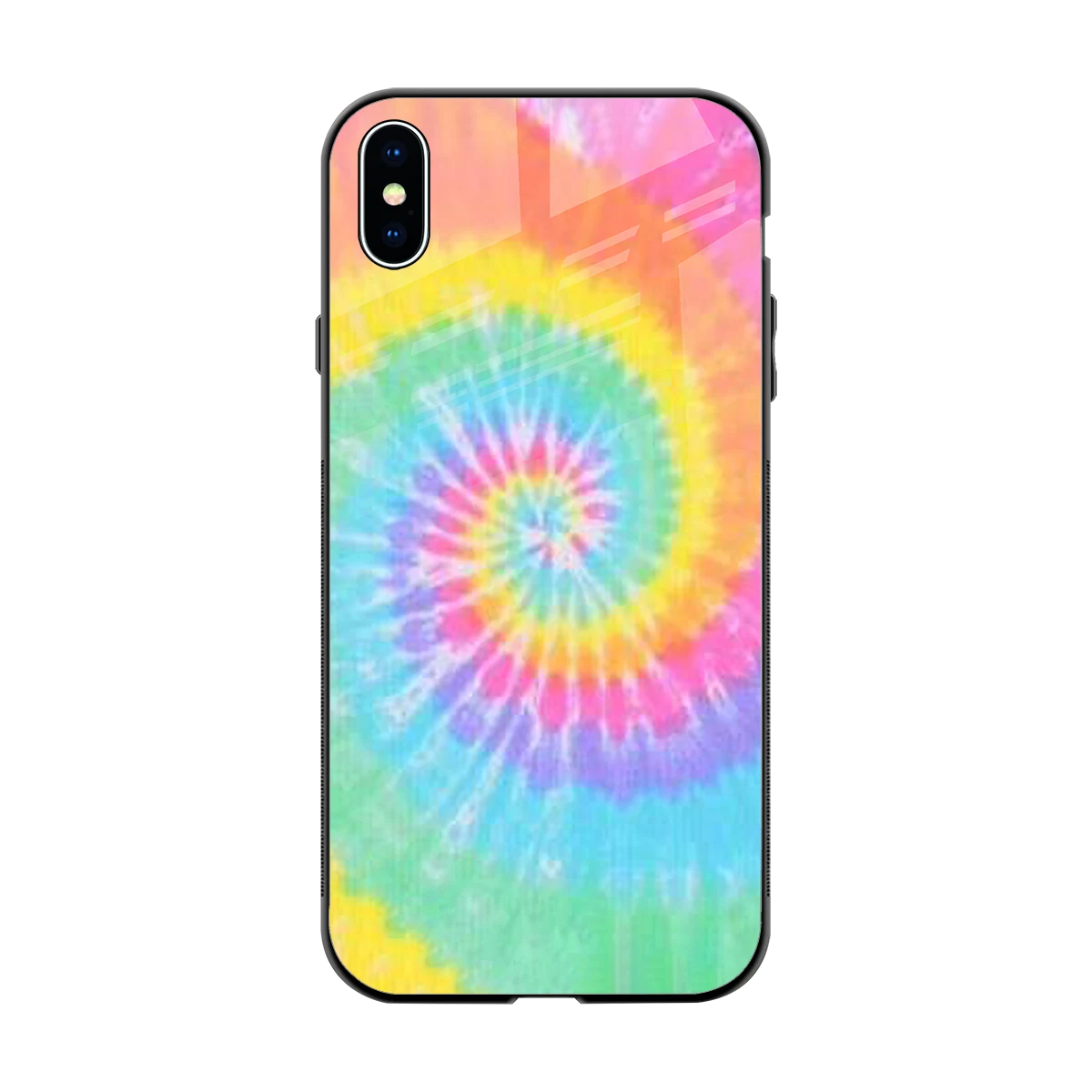 Rainbow back phone cover | glass case for iphone xs max