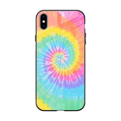 Rainbow back phone cover | glass case for iphone xs max