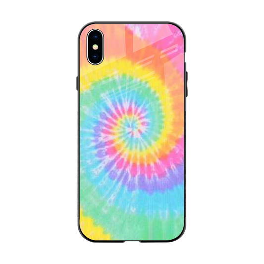 Rainbow back phone cover | glass case for iphone xs max