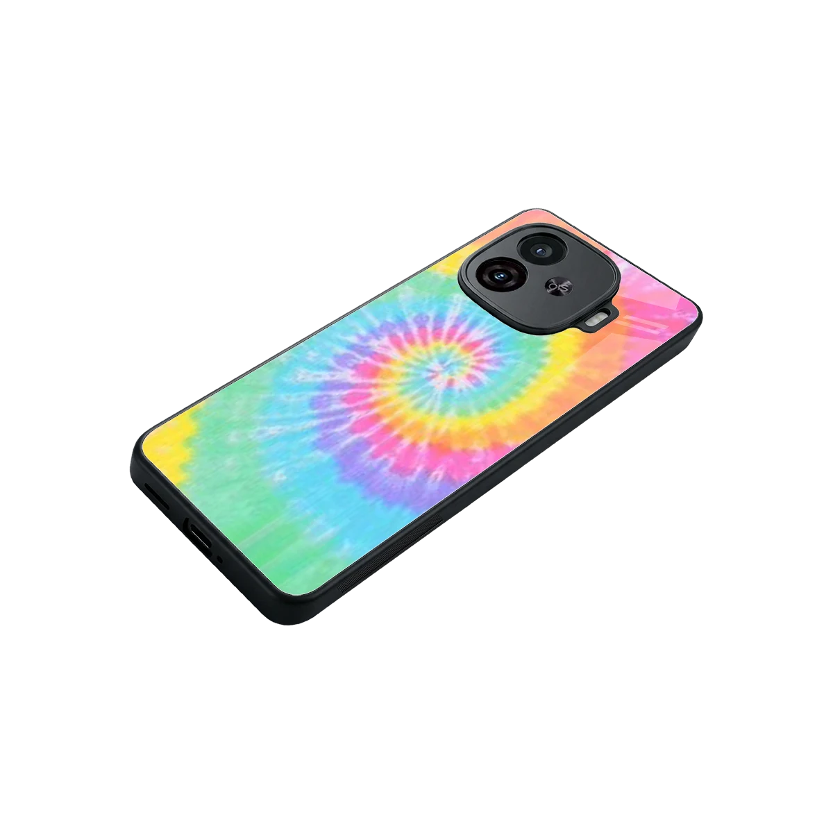 Rainbow stylish phone case for iqoo neo 10r 5g | glossy glass and slim fit