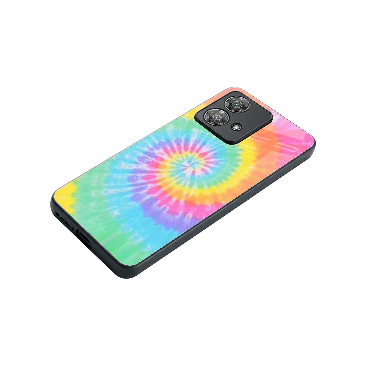 Rainbow stylish phone case for motorola edge 40 neo 5g | glossy glass and slim fit