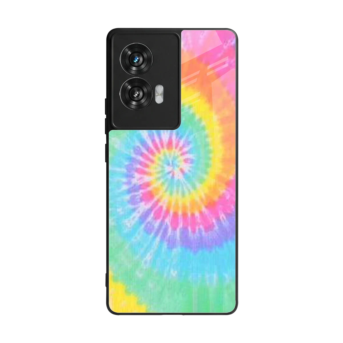 Rainbow back phone cover | glass case for motorola edge 50 fusion