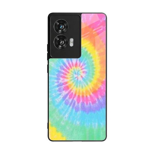 Rainbow back phone cover | glass case for motorola edge 50 fusion
