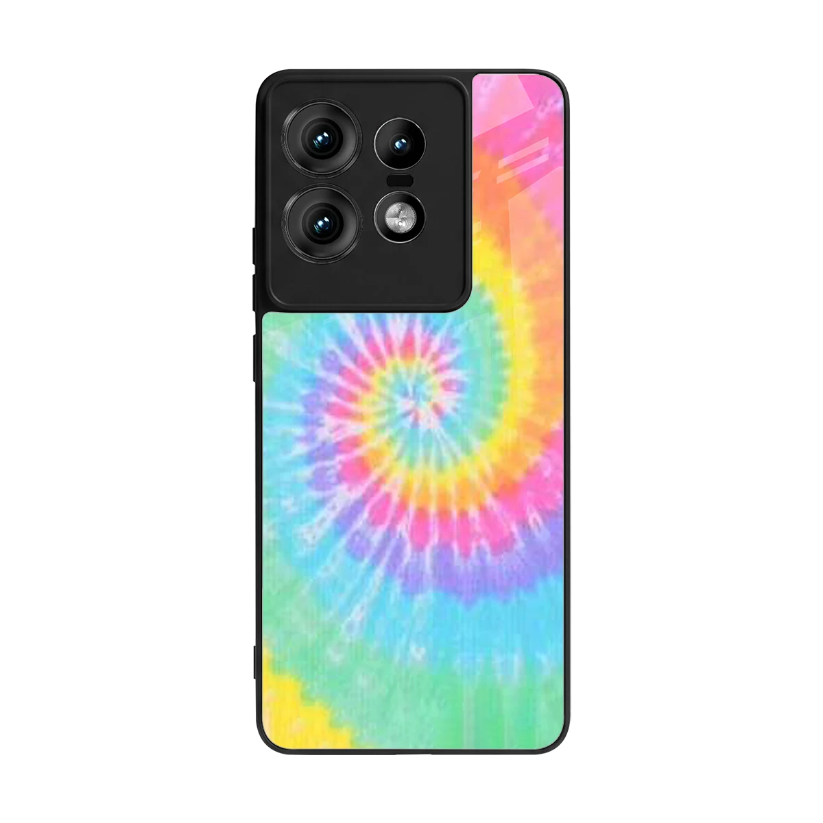 Rainbow back phone cover | glass case for motorola edge 50 pro