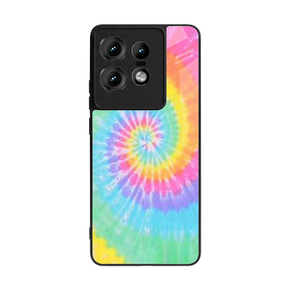 Rainbow back phone cover | glass case for motorola edge 50 pro