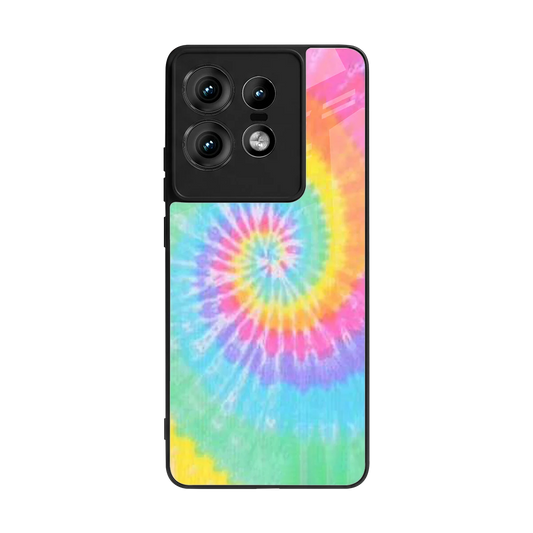 Rainbow back phone cover | glass case for motorola edge 50 pro
