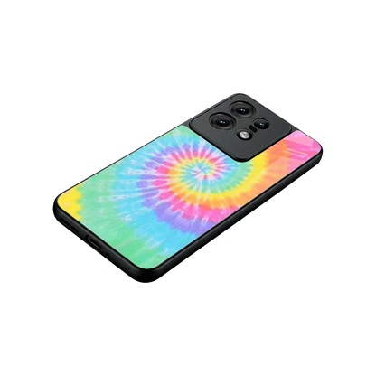 Rainbow stylish phone case for motorola edge 50 pro | glossy glass and slim fit