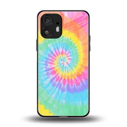 Rainbow back phone cover | glass case for nothing phone 2