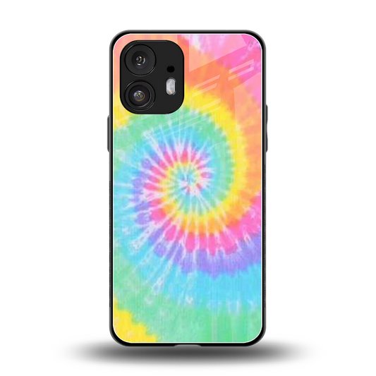Rainbow back phone cover | glass case for nothing phone 2