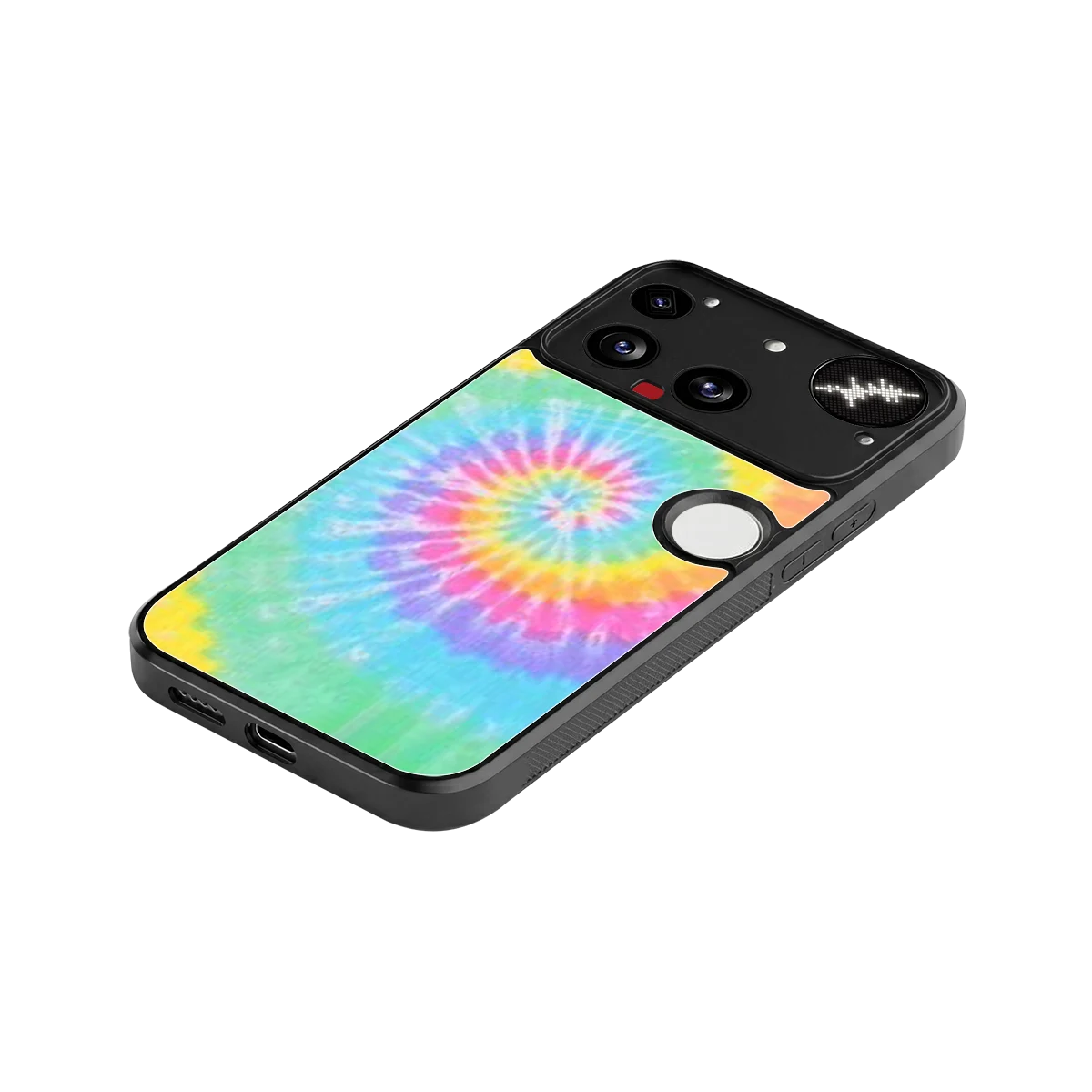 Rainbow stylish phone case for nothing phone 3 | glossy glass and slim fit