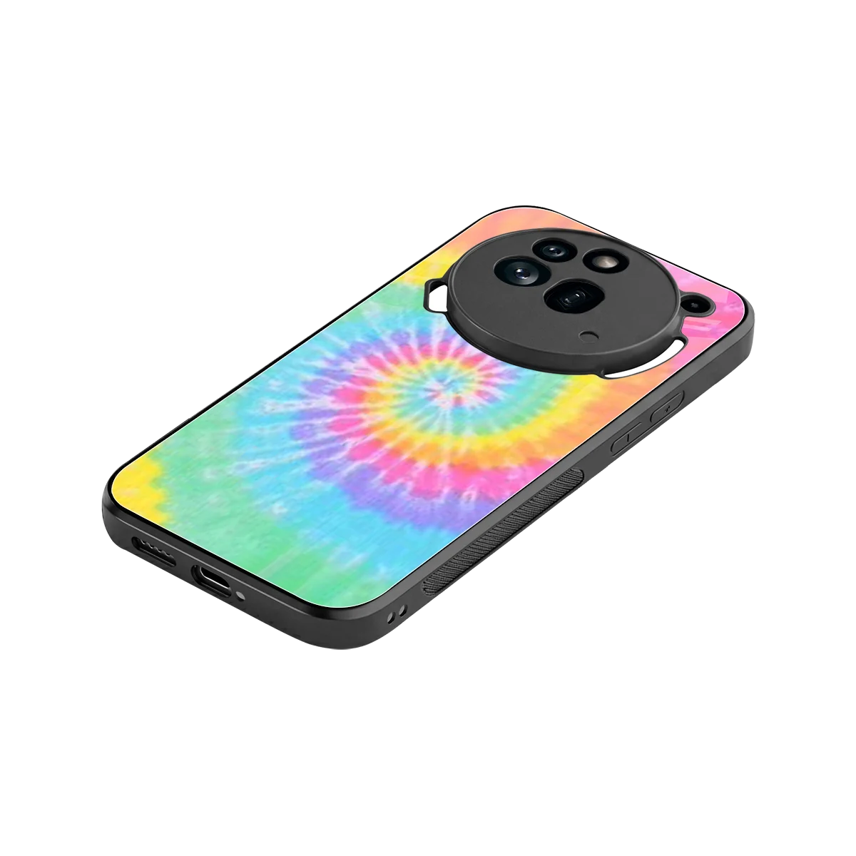 Rainbow stylish phone case for nothing phone 3a pro | glossy glass and slim fit