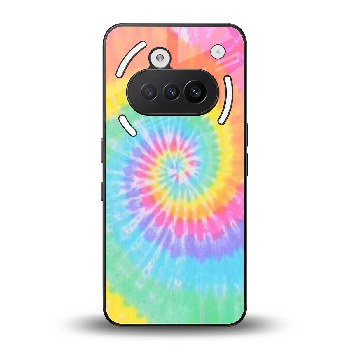 Rainbow back phone cover | glass case for nothing phone 3a