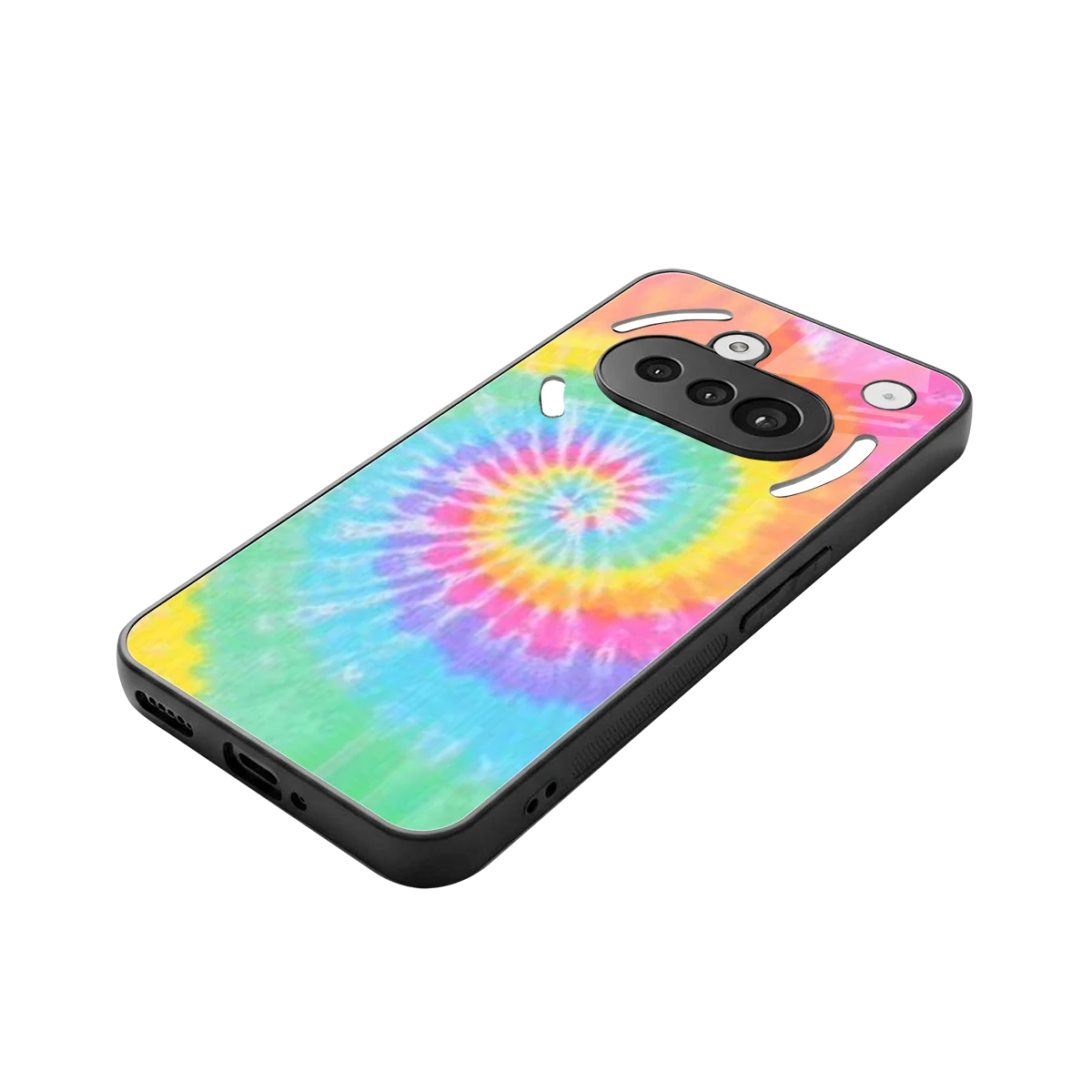 Rainbow stylish phone case for nothing phone 3a | glossy glass and slim fit