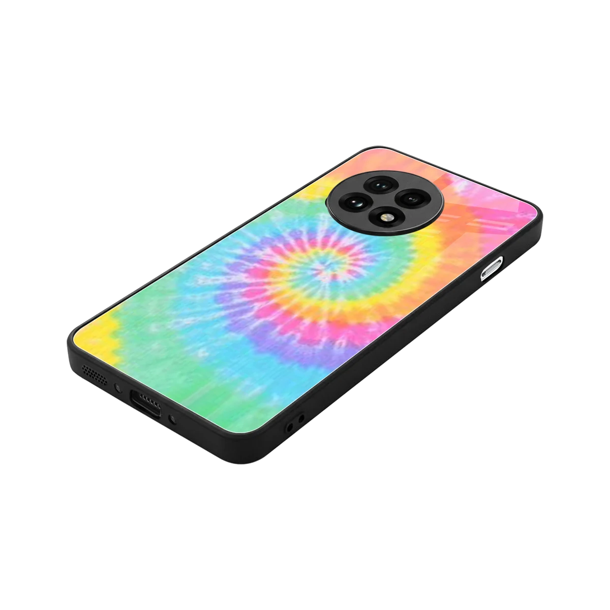 Rainbow stylish phone case for oneplus 13r | glossy glass and slim fit
