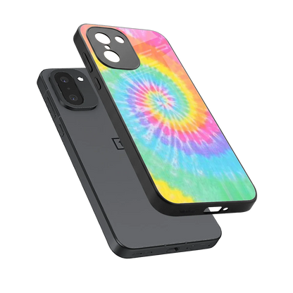 Rainbow sleek oneplus 15r cover with tempered glass back and TPU edges