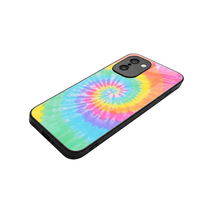 Rainbow stylish phone case for oneplus 15r | glossy glass and slim fit
