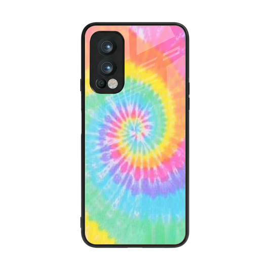Rainbow back phone cover | glass case for oneplus nord 2