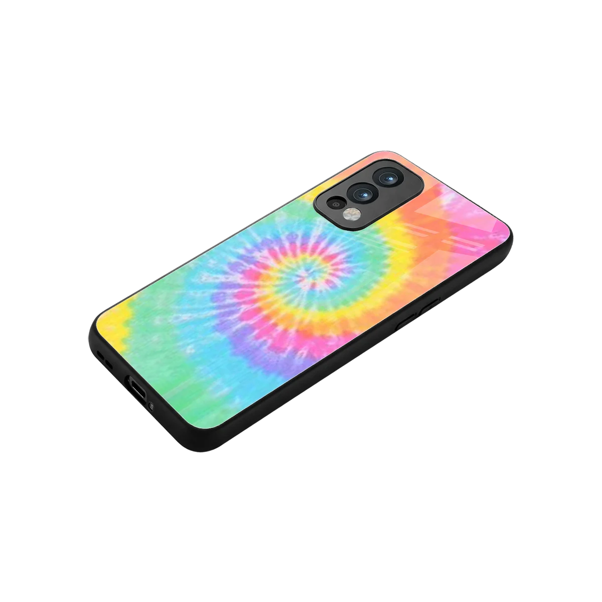 Rainbow stylish phone case for oneplus nord 2 | glossy glass and slim fit