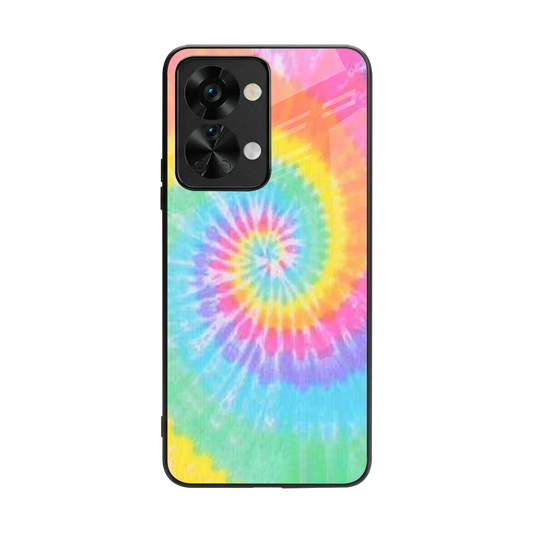 Rainbow back phone cover | glass case for oneplus nord 2t