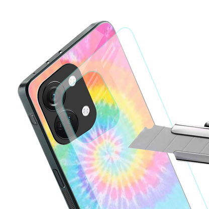 Rainbow stylish phone case for oneplus nord 3 | glossy glass and slim fit