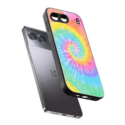 Rainbow sleek oneplus nord 4 cover with tempered glass back and TPU edges