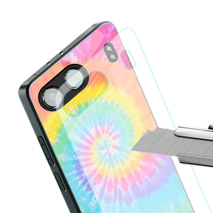 Rainbow stylish phone case for oneplus nord 4 | glossy glass and slim fit