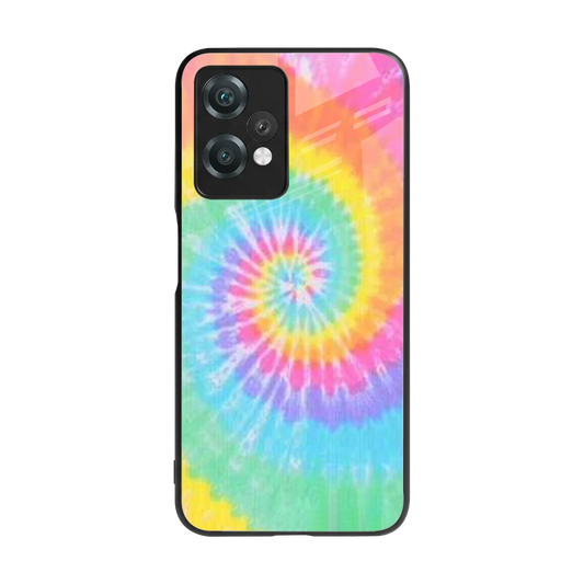 Rainbow back phone cover | glass case for oneplus nord ce 2 lite