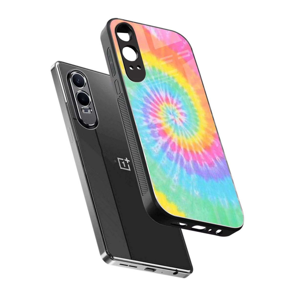 Rainbow sleek oneplus nord ce 4 lite cover with tempered glass back and TPU edges