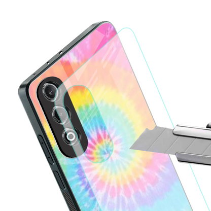 Rainbow stylish phone case for oneplus nord ce 4 | glossy glass and slim fit