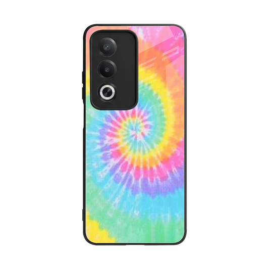 Rainbow back phone cover | glass case for oppo a3 pro