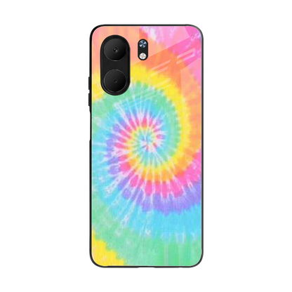 Rainbow back phone cover | glass case for oppo a5x 5g